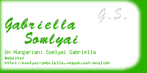 gabriella somlyai business card